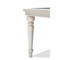 thumbnail image 3 of Michael Amini Glimmering Heights Contemporary Wood & Glass Dining Table in Ivory, 3 of 7