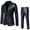 Black, variant on SNOWSONG Men's Suits Clearance! Men's Slim Fit Suit Two Piece Business Wedding Party Jacket & Pants, Suit Jacket, Wedding Suits for Men, 2 Piece Suit Men 1PC Jacket + 1PC Pants Black L