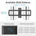 thumbnail image 5 of HOMOUNT Full Motion Long Arm TV Wall Mount for 42"-75" TVs, Corner TV Mount with 37.9" Extension Arm, TV Bracket with Articulating Swivel Tilt Single Stud, Max 600x400mm, Up to 99 lbs, 5 of 9