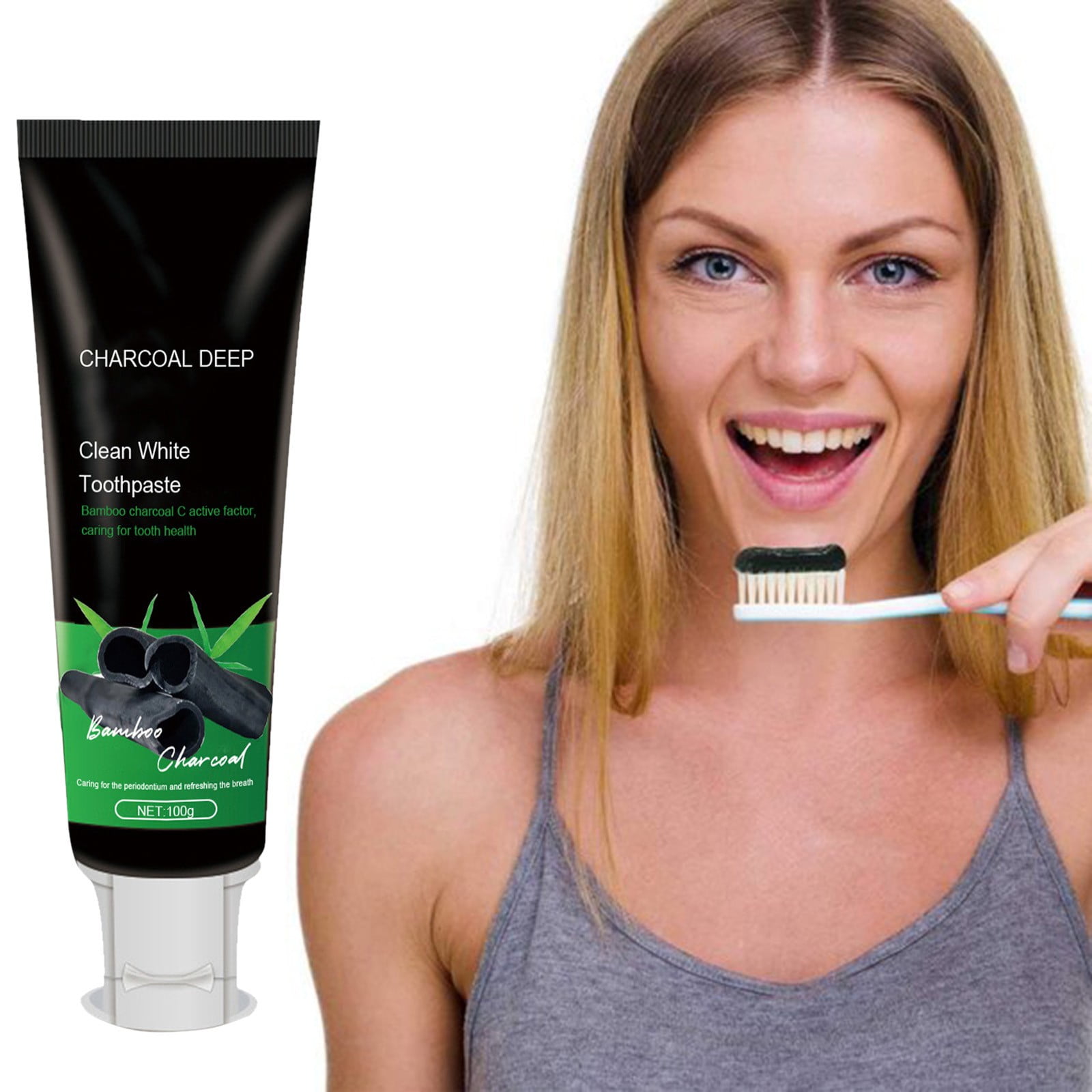 Toothpaste Black Whiten Toothpaste Activated Deep Clean Toothpaste To ...