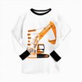 thumbnail image 6 of TOWED22 Toddler Boys Fall Winter Outfits 2Pcs Long Sleeve Printed Round Neck Pullover Top Elastic Waist Joggers Soft Clothes(White,2-3 Y), 6 of 7