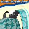 thumbnail image 5 of Paisley and Damask Green Pattern 17" Waterproof Oxford School Backpacks for Teens, S-Shape Padded Straps, for School, Travel, Hiking, Camping, 5 of 5
