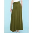 thumbnail image 4 of Made by Johnny Women's Lightweight Floor Length Maxi Skirt XXXL OLIVE, 4 of 6