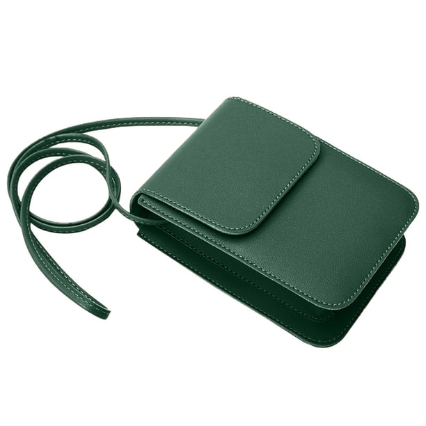 Bolso para teléfono móvil de PU con un solo hombro, bolso vertical para teléfono móvil