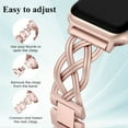 thumbnail image 3 of TOYOUTHS Compatible with Apple Watch Band 38/40/41/42/44/45/46/49mm, Women’s Celtic Knot Metal Bracelet Strap, Stainless Steel Jewelry Replacement for iWatch Ultra, SE, Series 11/10/9/8/7/6/5/4/3, 3 of 6