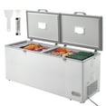 thumbnail image 1 of KFFKFF Chest Freezer, 19.8 Cu.ft / 561 L Spacious Deep Freezer with Dual Secure Locking Lids, Independent Commercial Chest Freezer & 4 Detachable Baskets, 7-Level Temperature Control, 1 of 9