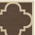 thumbnail image 5 of SAFAVIEH Courtyard Becky Geometric Indoor/Outdoor Area Rug, Dark Brown, 2' x 3'7", 5 of 7