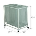 thumbnail image 4 of Mainstays Rolling Laundry Sorter Cart with Removable Mesh Bags and Casters, 4 of 19