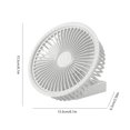 thumbnail image 3 of Ventilador de refrigeración por aire plegable, ventilador de mesa silencioso de 3 velocidades y 1200 mAh para cocina, coche, Camping Ehuebsd  Libre de BPA, 3 of 3