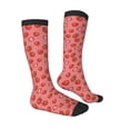 thumbnail image 4 of Lsque Red Strawberry Printed Crew Socks Men's Women's LightWeight Thin Casual Calf Socks ,Knee High Socks,Cotton Socks, 4 of 9