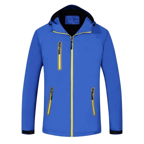 Elainilye Fashion Women's Waterproof Ski Jacket Unisex Detachable Hats Warm Winter Mountain Windbreaker Snowboarding Jacket