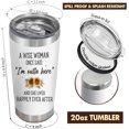 thumbnail image 4 of Retirement Gift for Woman 2025 Happy Retirement Tumbler 20 Oz "A Wise Woman Once Said" Retired Cup Gifts for Coworkers Nurses Bosses Moms Sisters Teachers Ideal Party Decorations, 4 of 6