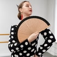 thumbnail image 2 of Vjnyvs Hand Held Folding Fan for Women,Vintage Bamboo Silk Fans, Elegant Foldable Fans for Dance, Music Festival, Wedding, Church, 2 of 7