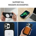 thumbnail image 4 of Heavy Duty Case for iPhone 13 Pro, Rugged PC Soft Silicone Shockproof Magnetic Triple-Layers Protective Cover Compatible with MagSafe Wireless Charging Military Grade Lens Protection Case,Black, 4 of 6