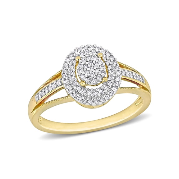 Everly Women's Diamond 10K Yellow Gold Engagement Ring