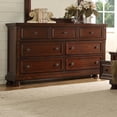 thumbnail image 4 of Dark Walnut Finish - Five Drawer Dresser - Bedroom Arrangement - Smooth Opening Drawers, 4 of 6