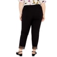 thumbnail image 2 of Alfani Womens Plus Lace Trim Work Wear Skinny Pants Black 22W, 2 of 4