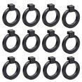 thumbnail image 1 of Tiradores de anillo para gabinete Bonsicoky, negro mate, 12 piezas, 1 of 7