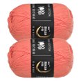 thumbnail image 1 of Unique Bargains Fil Acrylique Rouge Brique, Lot de 2 Écheveaux de 50 g, 1 of 7