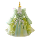 thumbnail image 1 of Tinkerbell Fairy Dress Girl Disney Princess Tiana Disfraz de cumpleaños Fiesta de Halloween Traje de cosplay con alas Niños Green Frocks3T (Etiqueta 110) Gao Jinjia LED, 1 of 2