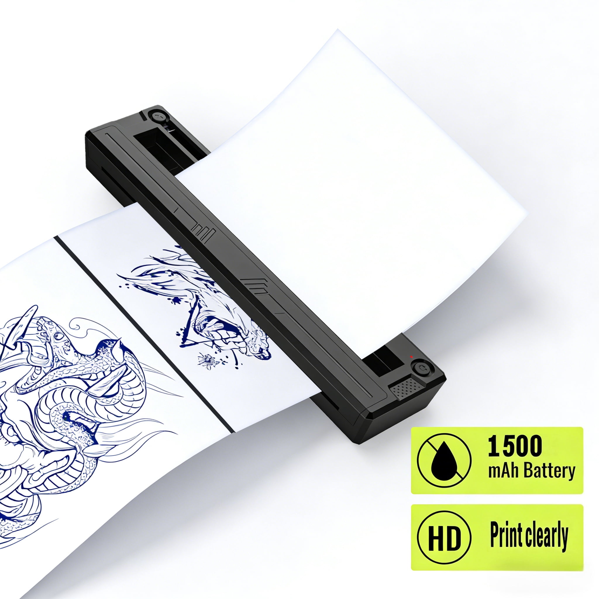 Printer, Including 6 Transfer Papers and 6 Thermal Papers