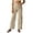 Khaki, variant on Women's Pants, Effortless Everyday Women's Casual Pants with High Waist and Wide Leg for Comfortable Travel Khaki S
