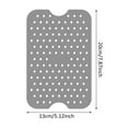 thumbnail image 4 of Perforated Silicone Mat Non-Stick Oven Accessories, Square Compatible Various Brands Heat Resistant, Reusable XL Airfryer Liners for Easy Clean Cooking, Food-Grade Silicone 7.87, 4 of 8