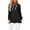 Black, variant on Ruffled Mock Neck Tops for Women Lightweight Thin Self Tie Bow Pleated Long Sleeve Tunic Blouses Dressy Casual Button Down Solid Color Office Shirts XXL