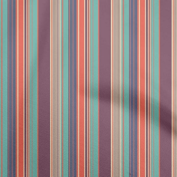 oneOone Velvet Dark Magenta Fabric Stripes Craft Projects Decor Fabric Printed By The Yard 58 Inch Wide-QY