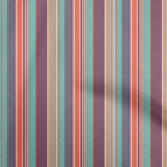 oneOone Velvet Dark Magenta Fabric Stripes Craft Projects Decor Fabric Printed By The Yard 58 Inch Wide-QY