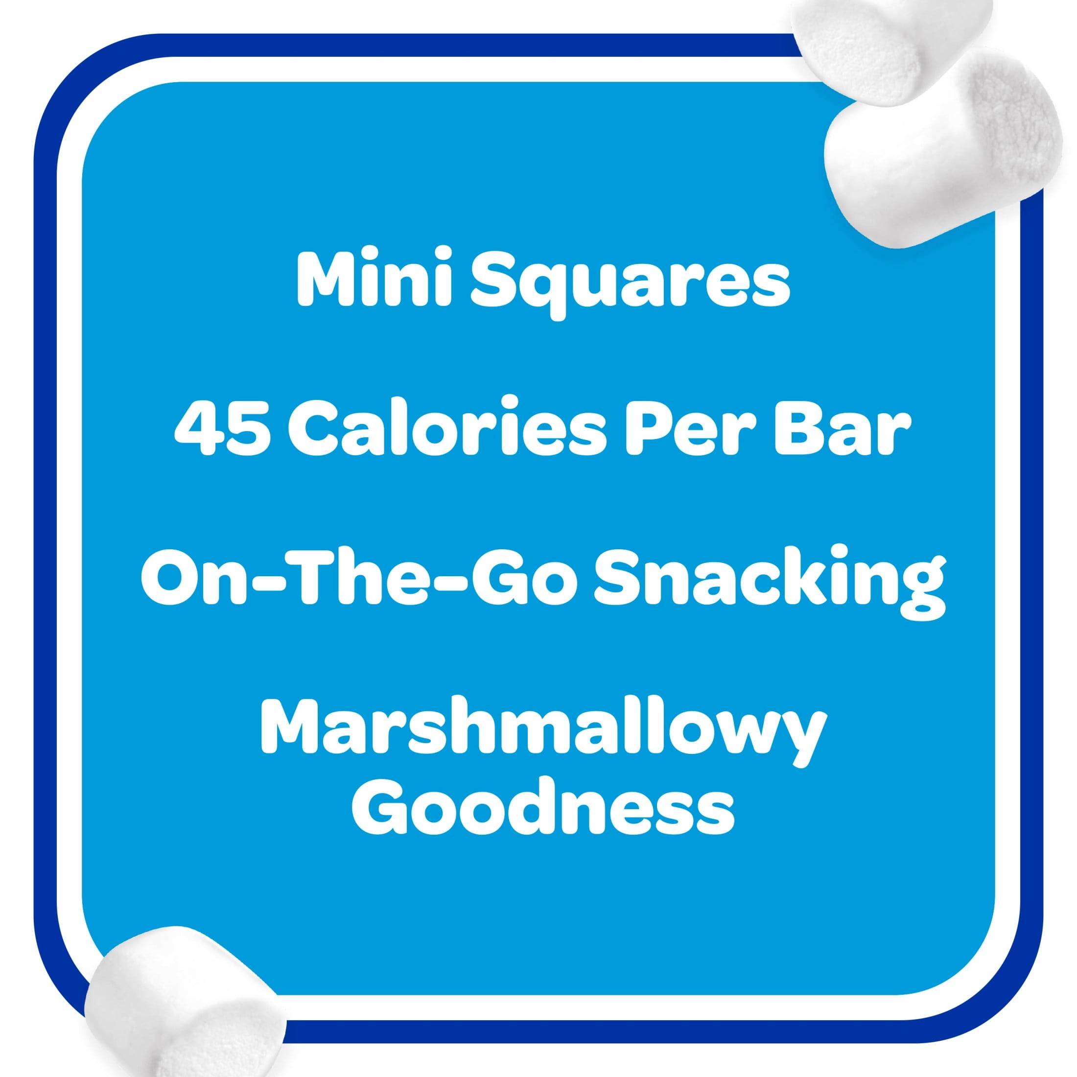 (4 pack) Rice Krispies Treats Original Chewy Mini Crispy Marshmallow Squares, Kids Snacks, 20.1 oz, 52 Count