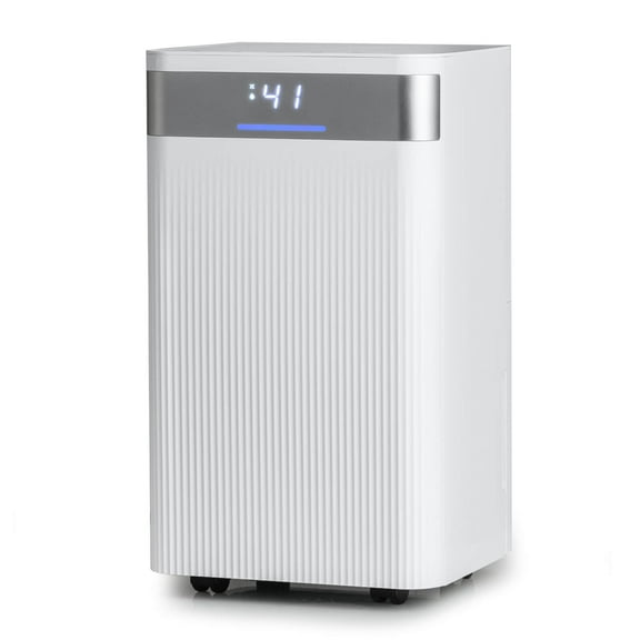 Costway 32 Pints Dehumidifier Portable Dehumidifier with 3-Color Indicator 2000 Sq.Ft Coverage Area