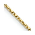 thumbnail image 3 of Auriga Fine Jewelry 14K Yellow Gold 1.25mm Rolo Chain Necklace 18 inch for Women, 3 of 6
