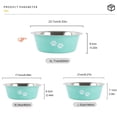 thumbnail image 4 of Dog Bowls YUDANSI, paquete de 2 unidades, para perros grandes, con silicona antideslizante, 4 of 8