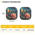 thumbnail image 3 of Jeiento Butterfly Rose 2 PCS Windshield Sun Shade for Truck SUV Car Foldable indshield Sunshade Car Front Sunshade Blocks Sun Visor Easy to Install Universal Vehicle Accessories, 3 of 6