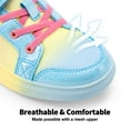 thumbnail image 2 of BURUDANI Girls Sneakers Rainbow Casual Walking Shoes for Kids & Toddlers for School & Everyday Wear, 2 of 6