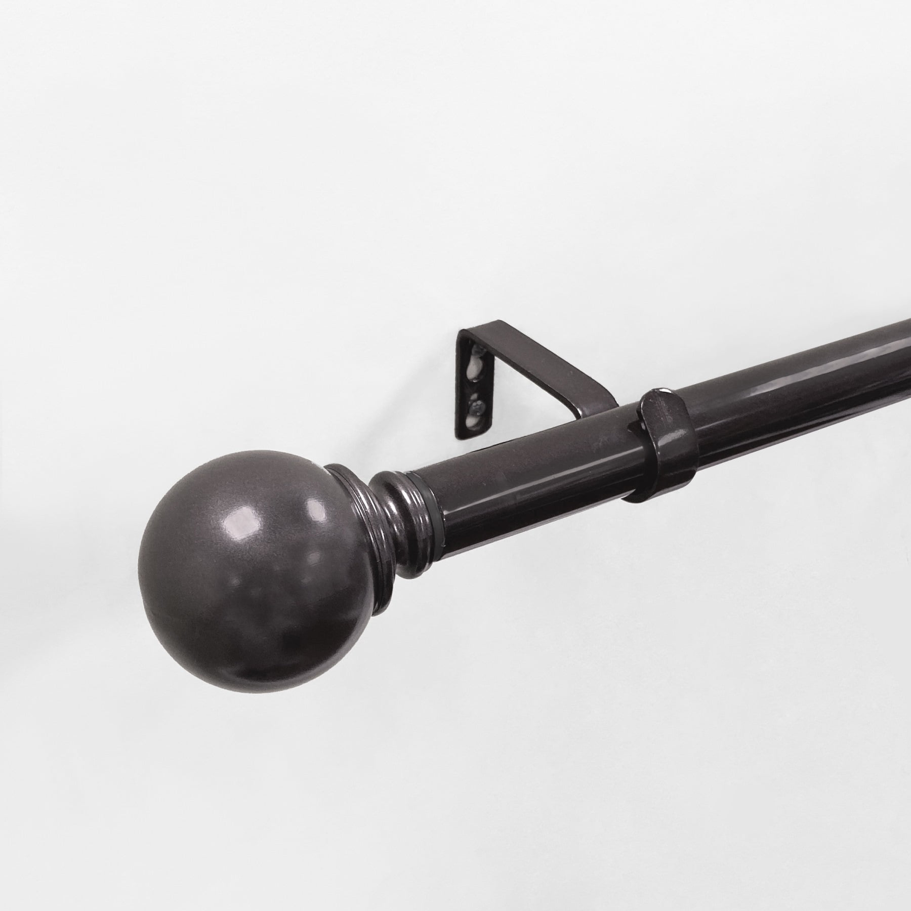 Mainstays 1" Oil Rubbed Bronze Ball Adjustable Single Curtain Rod 84-120 Inch