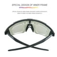 thumbnail image 4 of UPANBIKE Bike Cycling Sunglasses Sports Sunglasses Anti-UV400 Large Size Lens TR90 Unbreakable Frame, Glossy Black Frame/Grey Lens, 4 of 7