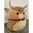 thumbnail image 4 of Squishmallows Calton The Bull 16” Brown Cow with Bell Kellytoy, 4 of 4