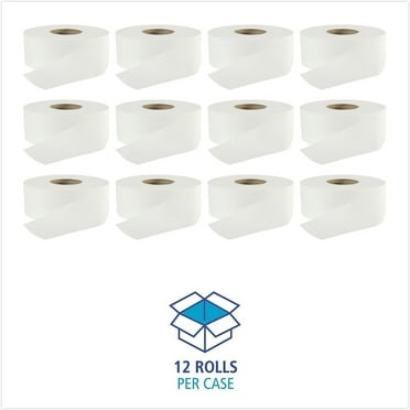 Boardwalk® Jumbo Jr. Toilet Paper, 2-Ply, 525-ft., 12 Rolls (BWK410320)