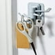 thumbnail image 4 of Perchero de pared adhesivo giratorio de 4 ganchos | Ganchos giratorios de 180° para toallas, llaves y sombreros | Resistente a 2 kg | Organizador compacto para baño y cocina, 4 of 8