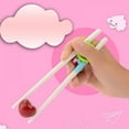 thumbnail image 2 of Plastic Learn Chopsticks Easy to Use Cheater Training Chopsticks for Children Adults Beginners, 2 of 7