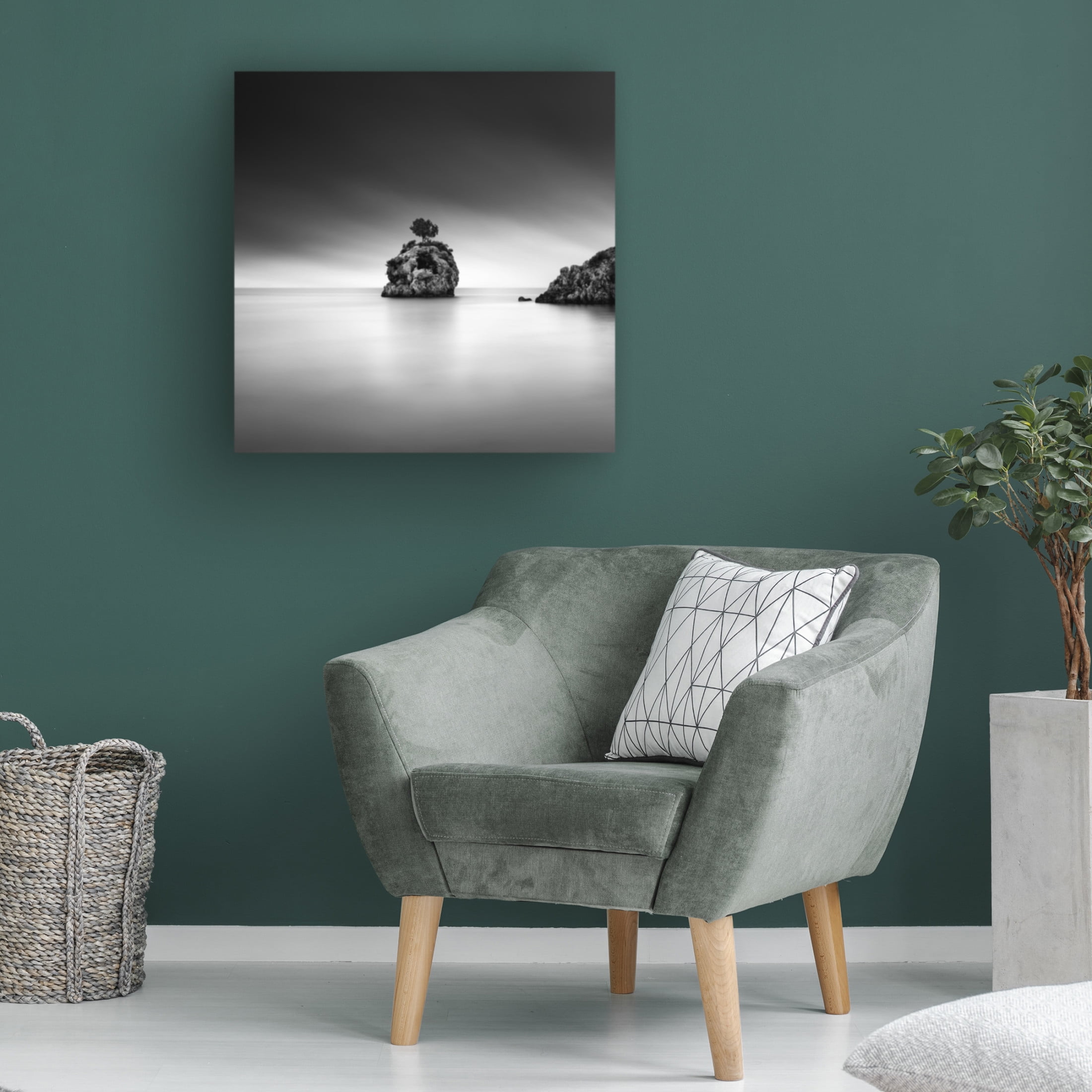 Canvas Wall Art - George Digalakis 'A Piece Of Rock 32' Wall Art for Living Room, Bedroom, or Office D?cor by Trademark Fine Art - 18 x 18 Inches