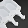 thumbnail image 3 of Molde de silicona para barra de hielo de rejilla múltiple, resistente al calor, molde para hacer helados, herramienta de cocina DIY (4 rejillas hexagonales), 3 of 8