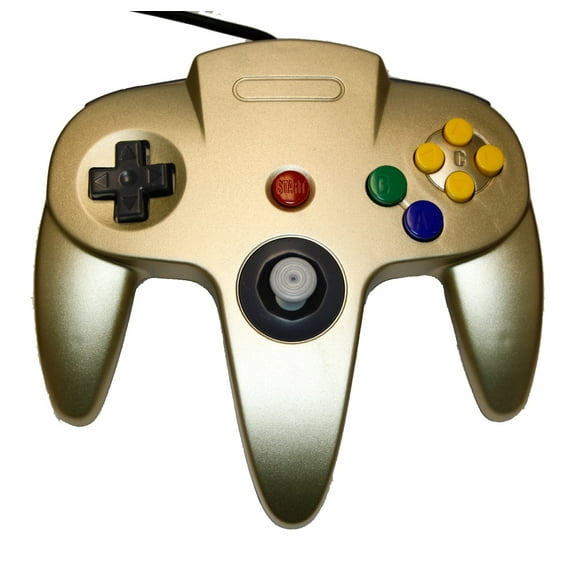 Gold Replacement Controller for Nintendo N64 by Mars Devices