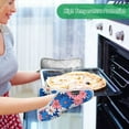 thumbnail image 2 of Yayeee Pot Holders Kitchen Heat Resistant with Pocket 7"x9.8" Cotton Oven Cooking Hot Pads, Pink Flowers Pattern, 2 of 7