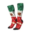 thumbnail image 2 of Knee High Socks for Women Mexico-Flag- Print Long Tube Sock Uniform Socks, 2 of 7