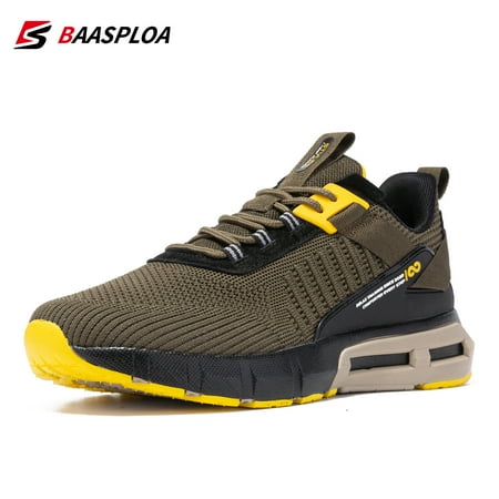 

Baasploa Men s Sneakers Lightweight Running Shoes Sport Shoes Breathable Walking Shoes Non-Slip Outdoor Casual Sneakers