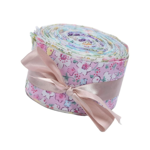 40 tiras de tela acolchada en rollo con estampado vintage multicolor y suave 65 cm x 50 cm