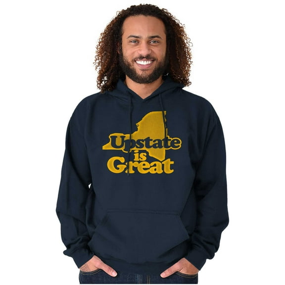 Upstate is Great New York Hoodie Sweatshirt Women Men Brisco Brands S